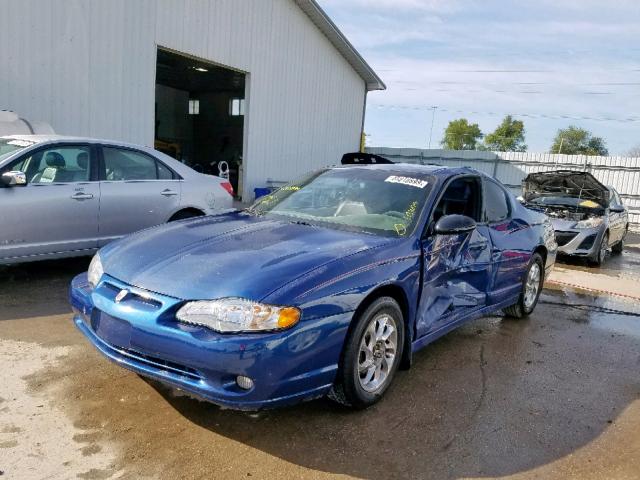 2G1WX12K239311412 - 2003 CHEVROLET MONTE CARL 蓝色 照片 2