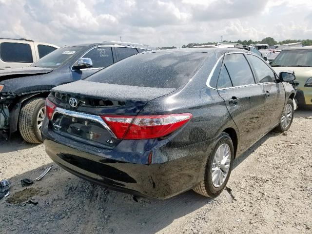 4T4BF1FK8GR576753 - 2016 TOYOTA CAMRY LE BLACK photo 4