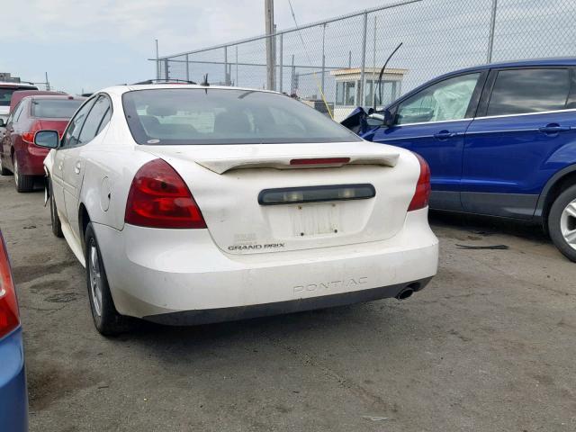 2G2WP552481185087 - 2008 PONTIAC GRAND PRIX WHITE photo 3