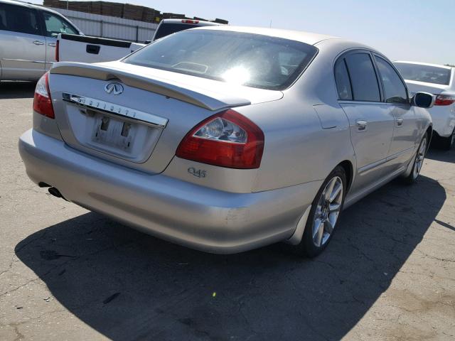 JNKBF01A43M102427 - 2003 INFINITI Q45 SILVER photo 4