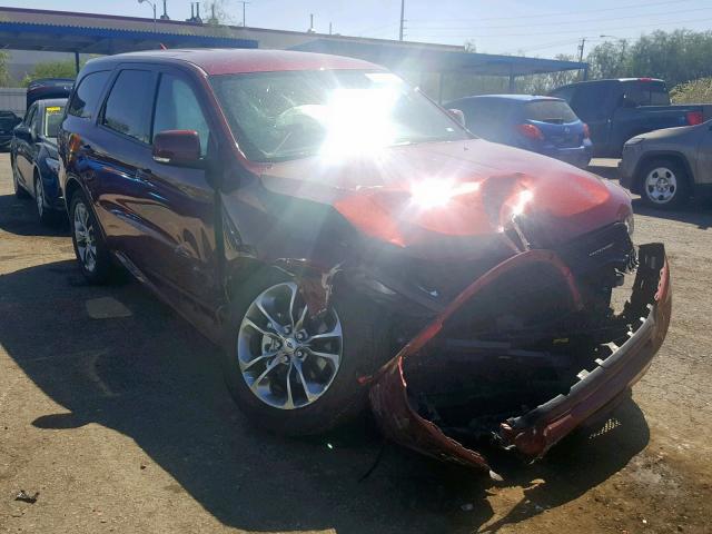 1C4RDJDG6KC734183 - 2019 DODGE DURANGO GT MAROON photo 1