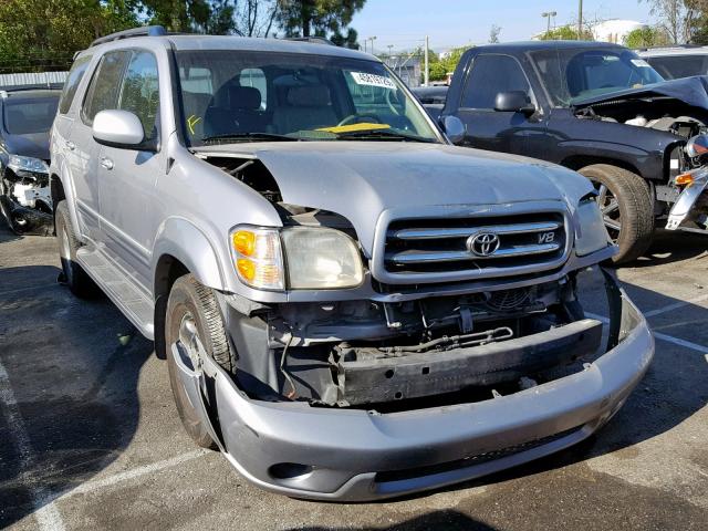 5TDZT38A02S080297 - 2002 TOYOTA SEQUOIA LI SILVER photo 1