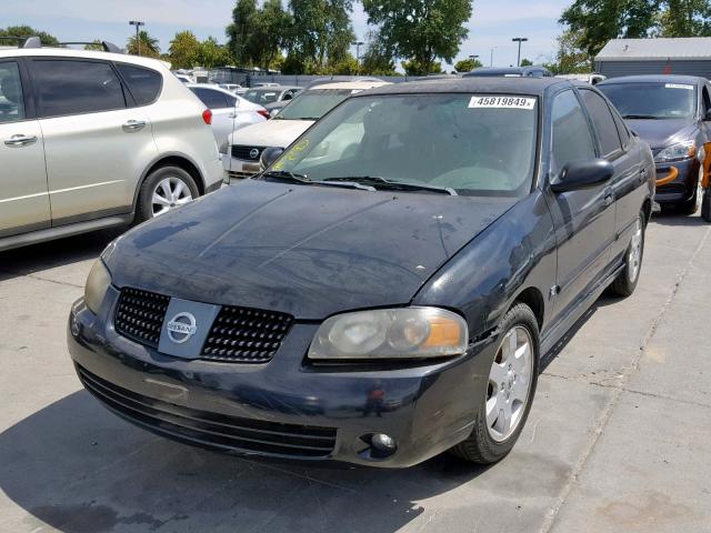 3N1AB51A35L531385 - 2005 NISSAN SENTRA SE- BLACK photo 2