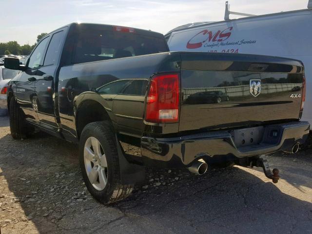 1C6RD7FT0CS335300 - 2012 DODGE RAM 1500 S BLACK photo 3