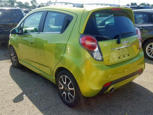 KL8CF6S95DC527362 - 2013 CHEVROLET SPARK 2LT GREEN photo 3