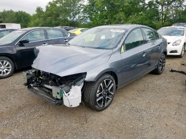 YV126MFL5H2421786 - 2017 VOLVO S60 GRAY photo 2