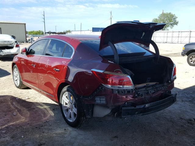 1G4GC5ED3BF340365 - 2011 BUICK LACROSSE C RED photo 3