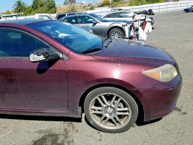JTKDE167250051710 - 2005 TOYOTA SCION TC იასამნისფერი ფოტო 9