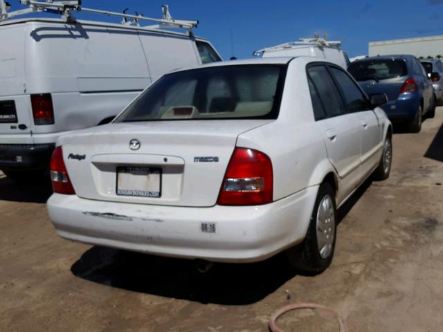 JM1BJ225320622508 - 2002 MAZDA PROTEGE DX WHITE photo 4