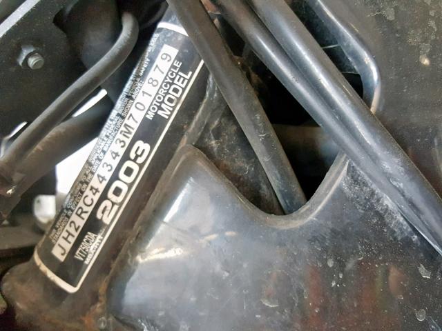 JH2RC44343M701879 - 2003 HONDA VT750 CDA 黑色 照片 10