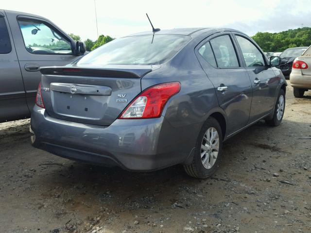 3N1CN7AP5HL870234 - 2017 NISSAN VERSA S GRAY photo 4