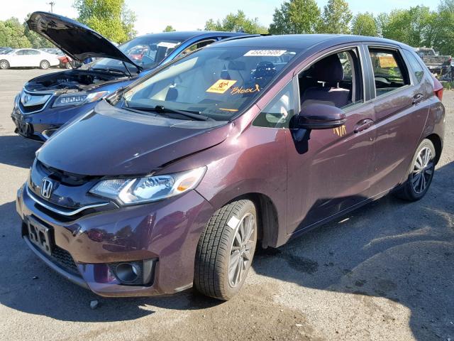 3HGGK5H83FM746515 - 2015 HONDA FIT EX PURPLE photo 2