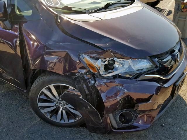 3HGGK5H83FM746515 - 2015 HONDA FIT EX PURPLE photo 9