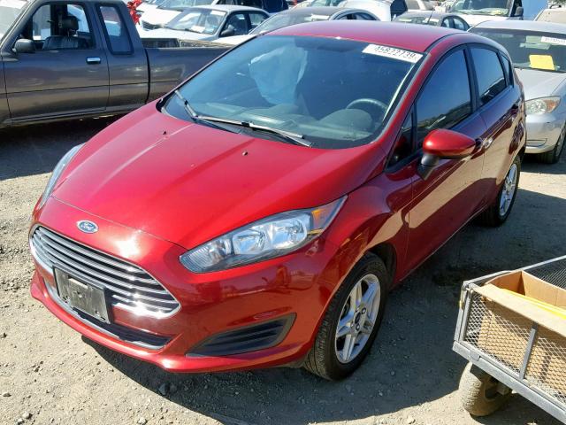 3FADP4EJ0HM104444 - 2017 FORD FIESTA SE RED photo 2