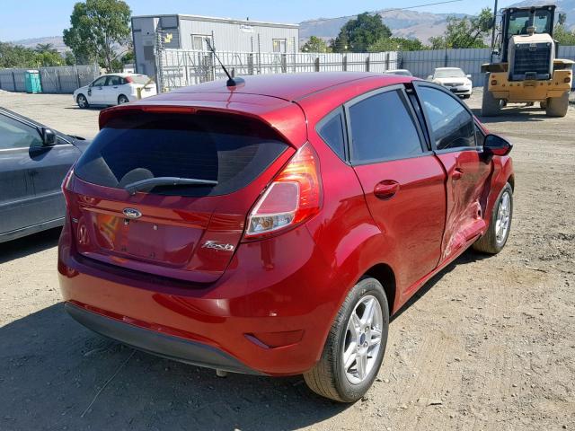 3FADP4EJ0HM104444 - 2017 FORD FIESTA SE RED photo 4