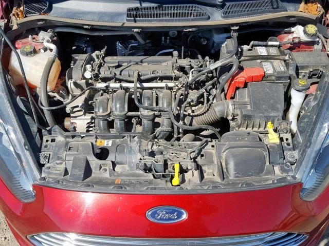 3FADP4EJ0HM104444 - 2017 FORD FIESTA SE RED photo 7