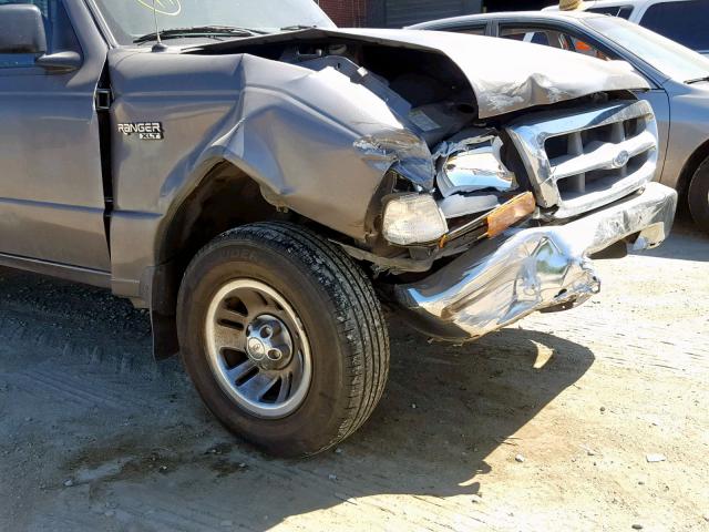 1FTYR14C9XPA55728 - 1999 FORD RANGER SUP GRAY photo 9