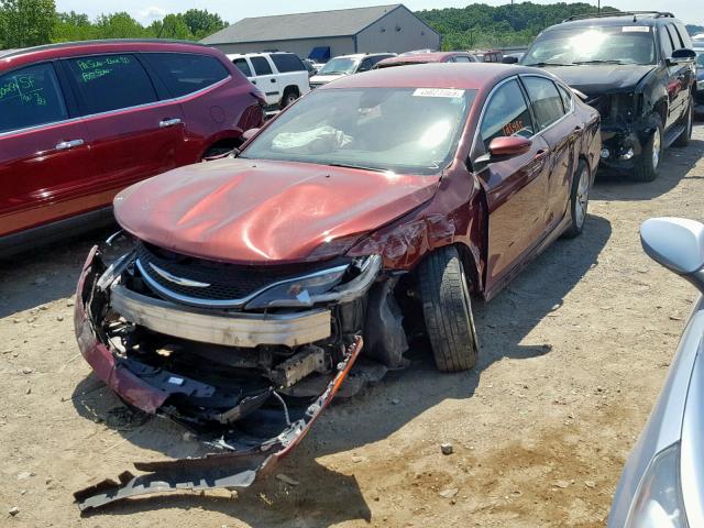 1C3CCCAB0FN561983 - 2015 CHRYSLER 200 LIMITE MAROON photo 2