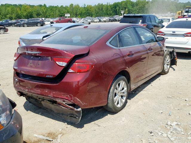 1C3CCCAB0FN561983 - 2015 CHRYSLER 200 LIMITE MAROON photo 4