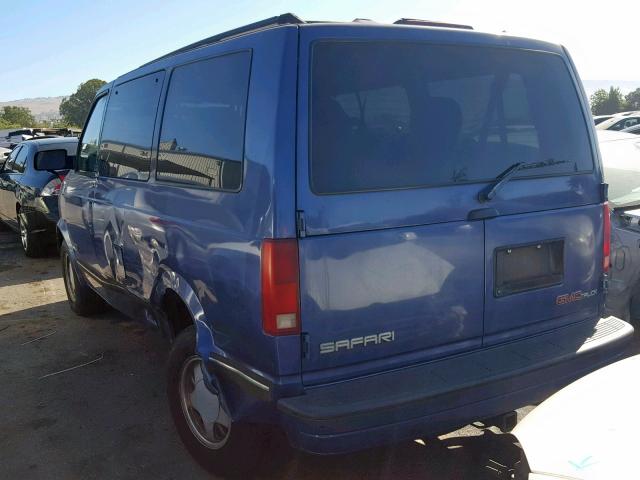 1GKDM19W0TB515709 - 1996 GMC SAFARI XT BLUE photo 3