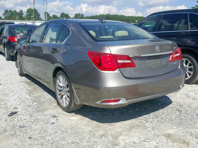 JH4KC1F56EC002087 - 2014 ACURA RLX TECH TAN photo 3