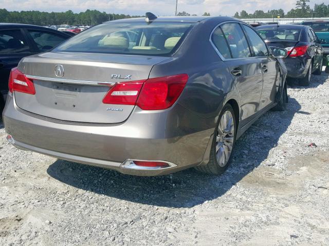 JH4KC1F56EC002087 - 2014 ACURA RLX TECH TAN photo 4