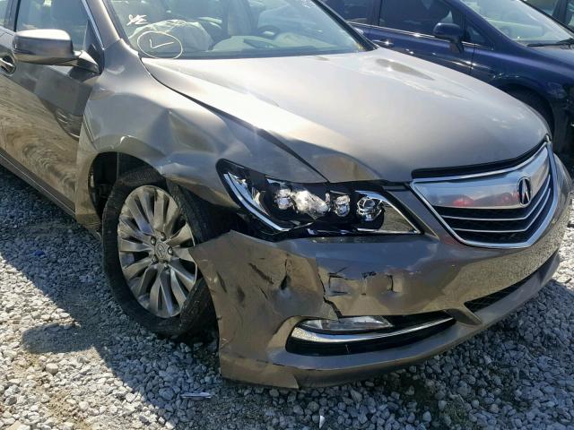 JH4KC1F56EC002087 - 2014 ACURA RLX TECH TAN photo 9