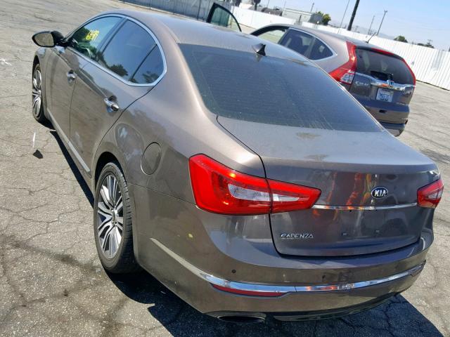 KNALN4D74E5152609 - 2014 KIA CADENZA PR BROWN photo 3