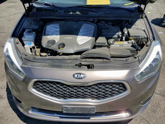 KNALN4D74E5152609 - 2014 KIA CADENZA PR BROWN photo 7