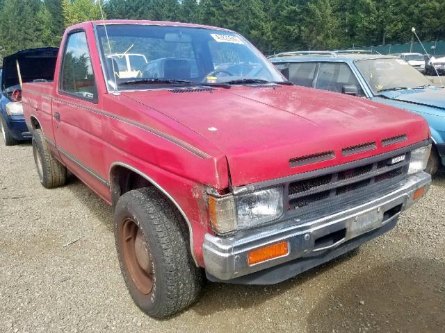 1N6ND11S9KC372838 - 1989 NISSAN D21 SHORT RED photo 1