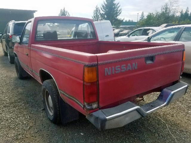 1N6ND11S9KC372838 - 1989 NISSAN D21 SHORT RED photo 3
