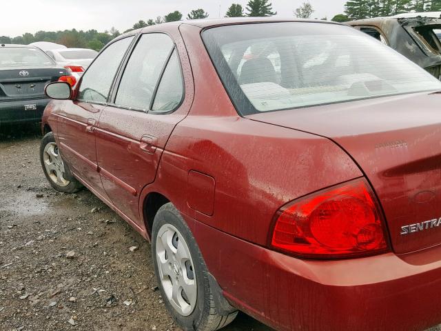 3N1CB51D04L859042 - 2004 NISSAN SENTRA 1.8 BURGUNDY photo 9