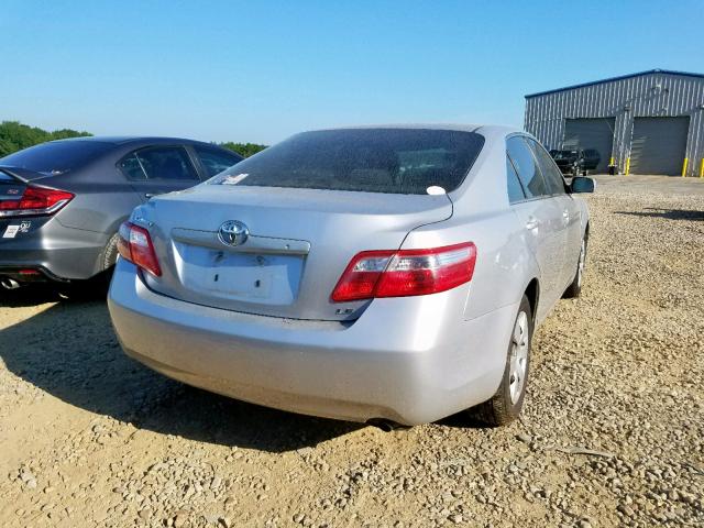 4T1BE46K27U717458 - 2007 TOYOTA CAMRY NEW SILVER photo 4