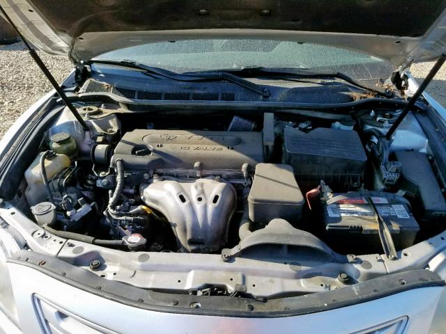 4T1BE46K27U717458 - 2007 TOYOTA CAMRY NEW SILVER photo 7