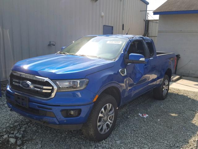 1FTER1FH2KLA24154 - 2019 FORD RANGER SUP BLUE photo 2