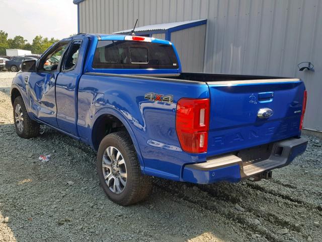 1FTER1FH2KLA24154 - 2019 FORD RANGER SUP BLUE photo 3