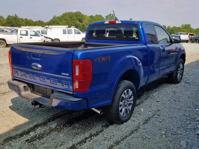 1FTER1FH2KLA24154 - 2019 FORD RANGER SUP BLUE photo 4