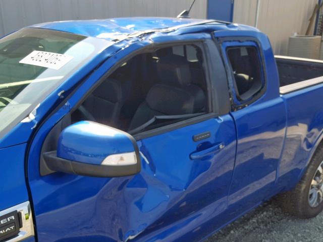 1FTER1FH2KLA24154 - 2019 FORD RANGER SUP BLUE photo 9