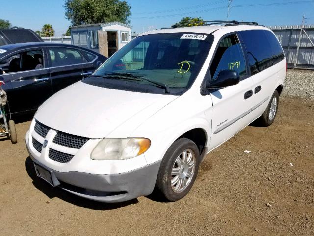 1B4GP25341B239661 - 2001 DODGE CARAVAN SE WHITE photo 2