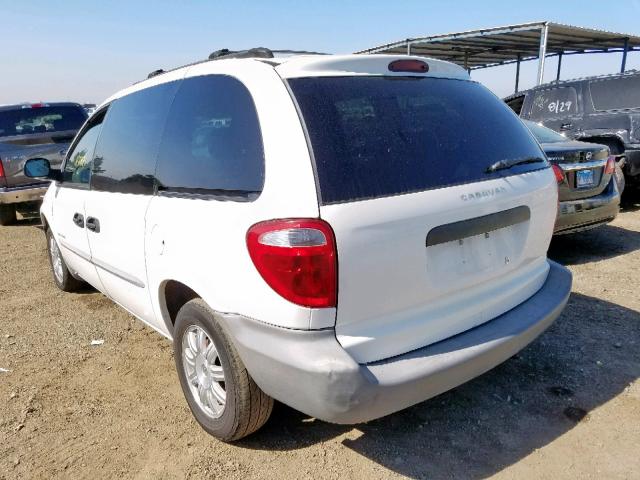 1B4GP25341B239661 - 2001 DODGE CARAVAN SE WHITE photo 3