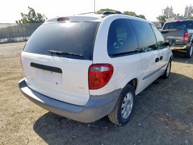 1B4GP25341B239661 - 2001 DODGE CARAVAN SE WHITE photo 4