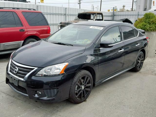 3N1AB7AP6FY253425 - 2015 NISSAN SENTRA S BLACK photo 2