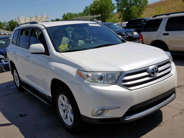 5TDBK3EH6CS149226 - 2012 TOYOTA HIGHLANDER WHITE photo 1