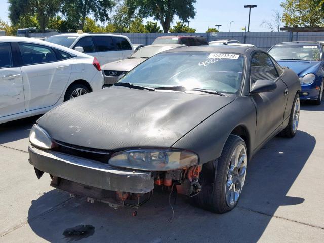 4E3AL54F0VE120228 - 1997 EAGLE TALON TSI BLACK photo 2