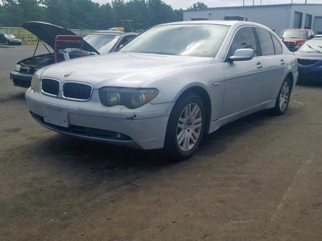 WBAGL634X2DP60954 - 2002 BMW 745 I GRAY photo 2