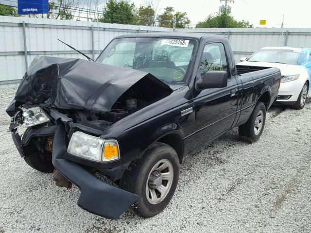 1FTYR10D78PA02798 - 2008 FORD RANGER BLACK photo 2