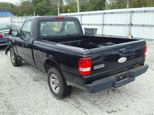 1FTYR10D78PA02798 - 2008 FORD RANGER BLACK photo 3