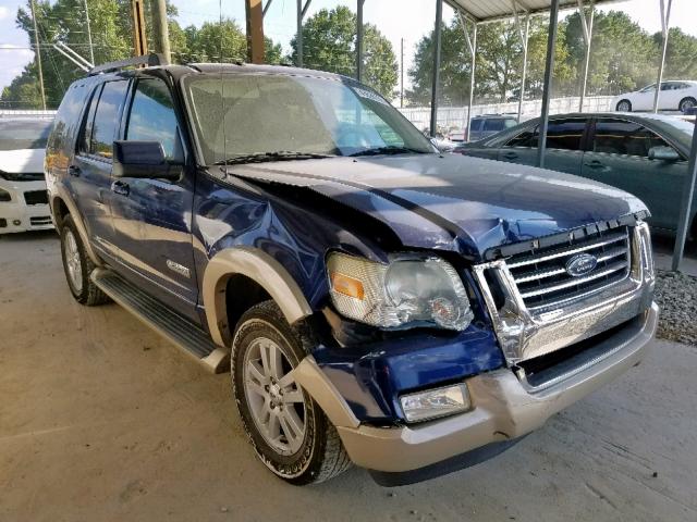 1FMEU64E16UB19398 - 2006 FORD EXPLORER E BLUE photo 1