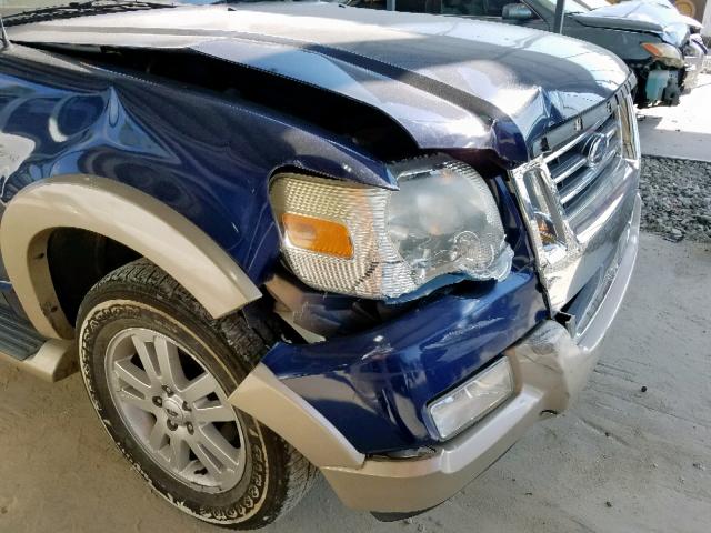 1FMEU64E16UB19398 - 2006 FORD EXPLORER E BLUE photo 9