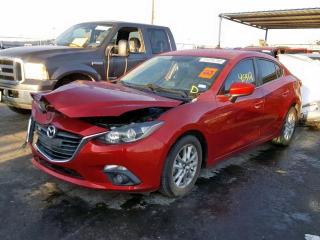 3MZBM1V71FM144586 - 2015 MAZDA 3 RED photo 2